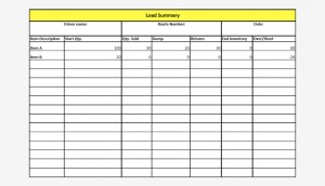 Track Truck Inventory On A Spreadsheet