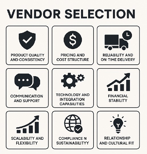 distributor vendors selection criteria
